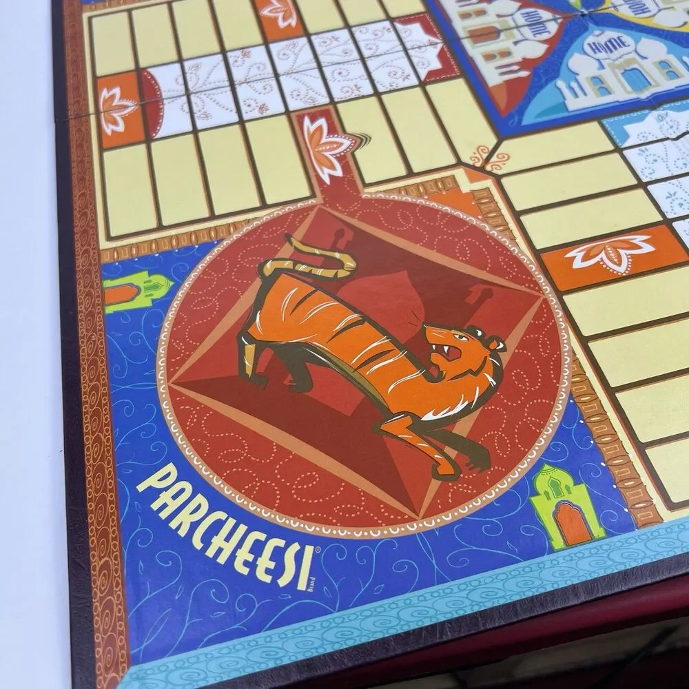 Vtg Parcheesi Board Game Milton Bradley Classic Game of India Complete 2001